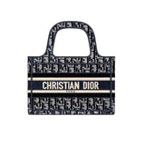   Oblique Embroidered Velvet Mini Book Tote S5475Z