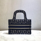Oblique Embroidered Velvet Mini Book Tote S5475Z