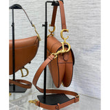 Saddle Bag with Strap Grained Calfskin M0455