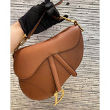 Saddle Bag with Strap Grained Calfskin M0455
