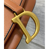 Saddle Bag with Strap Grained Calfskin M0455