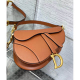 Saddle Bag with Strap Grained Calfskin M0455