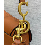 Saddle Bag with Strap Grained Calfskin M0455