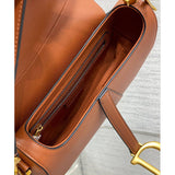 Saddle Bag with Strap Grained Calfskin M0455