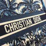 Small Book Tote in Blue Palms Embroidery M1296