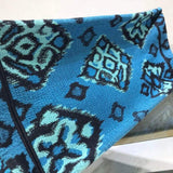 Small Book Tote in Blue Palms Embroidery M1296