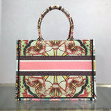 Small Book Tote Multicolor In Lights Embroidery M1296