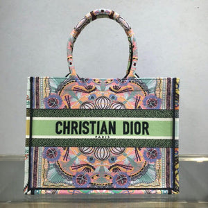   Small Book Tote Multicolor In Lights Embroidery M1296