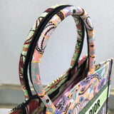 Small Book Tote Multicolor In Lights Embroidery M1296