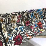 Small Book Tote Multicolor Mille Fleurs Embroidery M1296