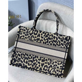 Small Book Tote Ricamo Mizza Beige Multicolore M1296
