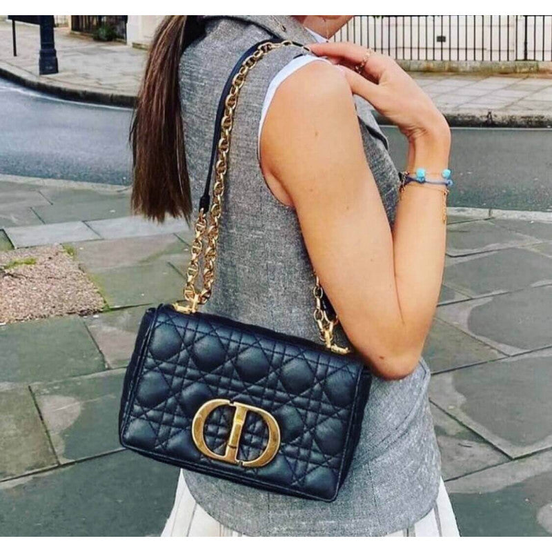 Small Caro Bag in Supple Cannage Calfskin M9241
