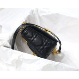 Small Caro Bag in Supple Cannage Calfskin M9241