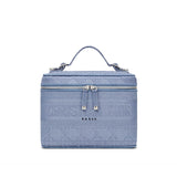   Travel Vanity Case Denim Cannage Embroidery S5480