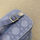 Travel Vanity Case Denim Cannage Embroidery S5480