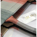 aura Book Tote Multicolor Stripe Embroidery M1286