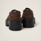 Suede loafers brown