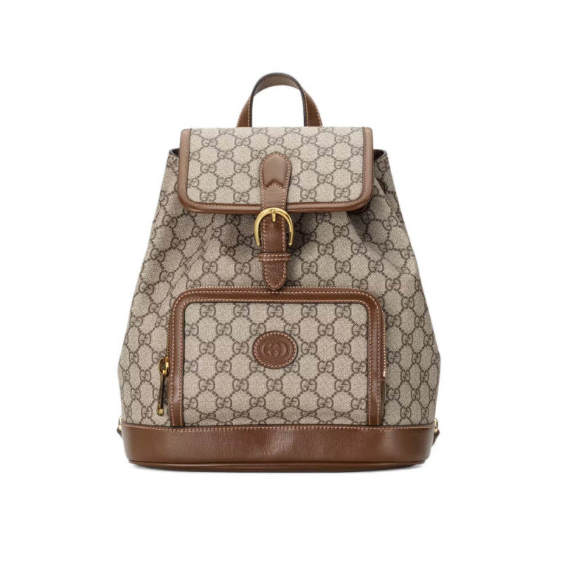 GG Backpack with Interlocking G in GG Supreme 674147