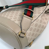 Backpack with Interlocking G Oatmeal Leather 674147
