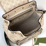 Backpack with Interlocking G Oatmeal Leather 674147