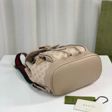 Backpack with Interlocking G Oatmeal Leather 674147