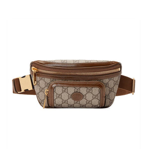 GG Belt Bag with Interlocking G in Brown GG Supreme 682933
