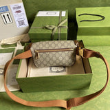 Belt Bag with Interlocking G in Brown GG Supreme 682933