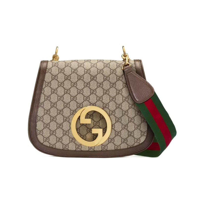 GG Blondie Medium Shoulder Bag With Round Interlocking G 699210