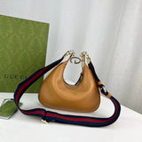 Brown Leather Attache large Shoulder Bag 699409