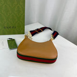 Brown Leather Attache large Shoulder Bag 699409