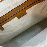 Brown Leather Attache Medium Shoulder Bag 702823