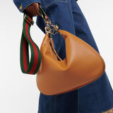 Brown Leather Attache Medium Shoulder Bag 702823