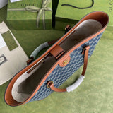 Denim Ophidia GG Medium Tote 631685