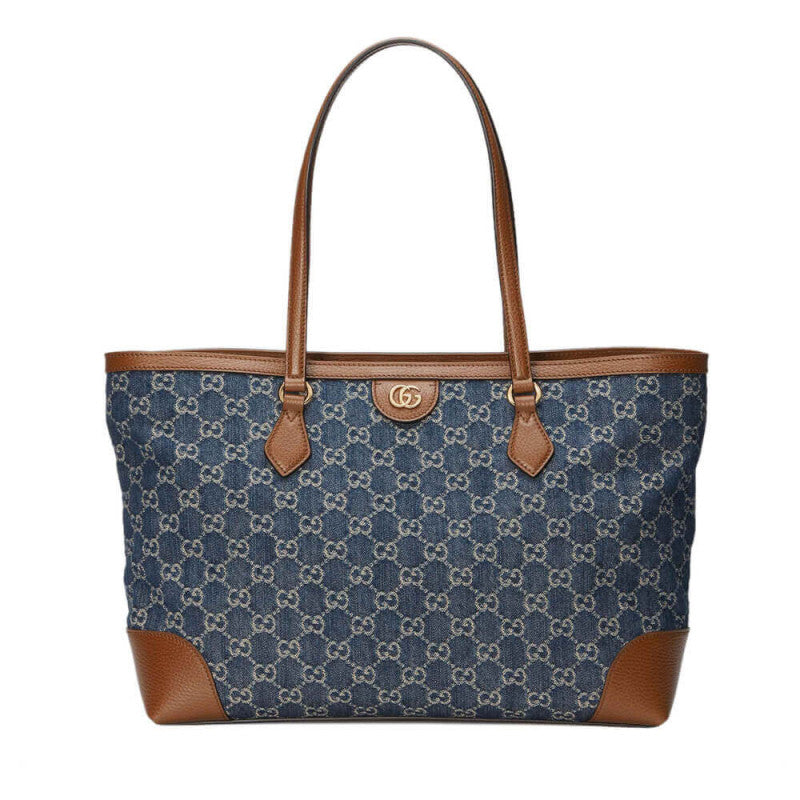 GG Denim Ophidia GG Medium Tote 631685