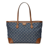 Denim Ophidia GG Medium Tote 631685