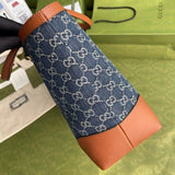 Denim Ophidia GG Medium Tote 631685