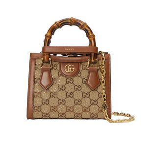 GG Diana Crystals Mini Tote Bag 707449