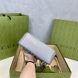 GG Marmont Grey Matelasse Leather Mini Top Handle Bag 583571
