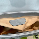 GG Marmont Grey Matelasse Leather Mini Top Handle Bag 583571