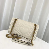 GG Marmont Matelasse Chevron Leather large Shoulder Bag 443497