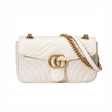 GG Marmont Matelasse Chevron Leather large Shoulder Bag 443497