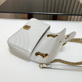 GG Marmont Matelasse Mini Bag 446744 Light Grey