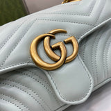 GG Marmont Matelasse Mini Bag 446744 Pale Green