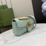 GG Marmont Matelasse Mini Bag 446744 Pale Green