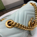 GG Marmont Matelasse Mini Bag 446744 Pale Green