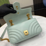 GG Marmont Matelasse Mini Bag 446744 Pale Green