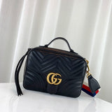 GG Marmont Matelasse Top Handle Bag 498100
