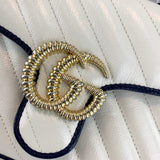 GG Marmont Mini Top Handle Bag 583571 White