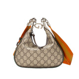 GG Supreme Attache large Shoulder Bag 699409 Coffee
