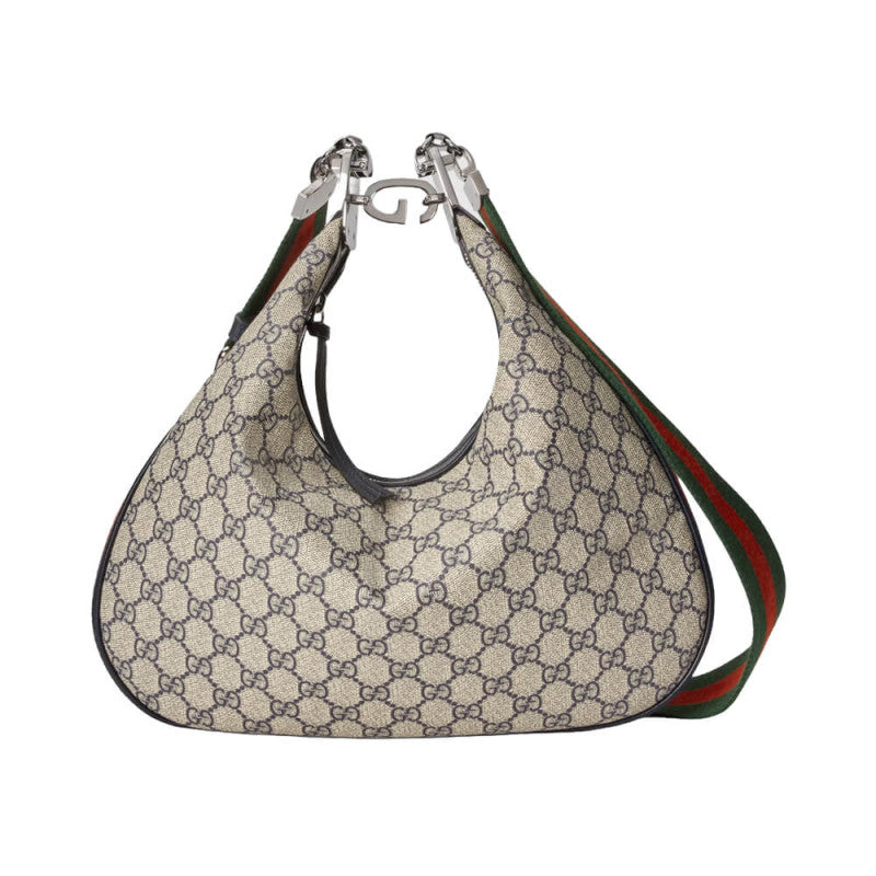 GG GG Supreme Attache Medium Shoulder Bag 702823 Blue
